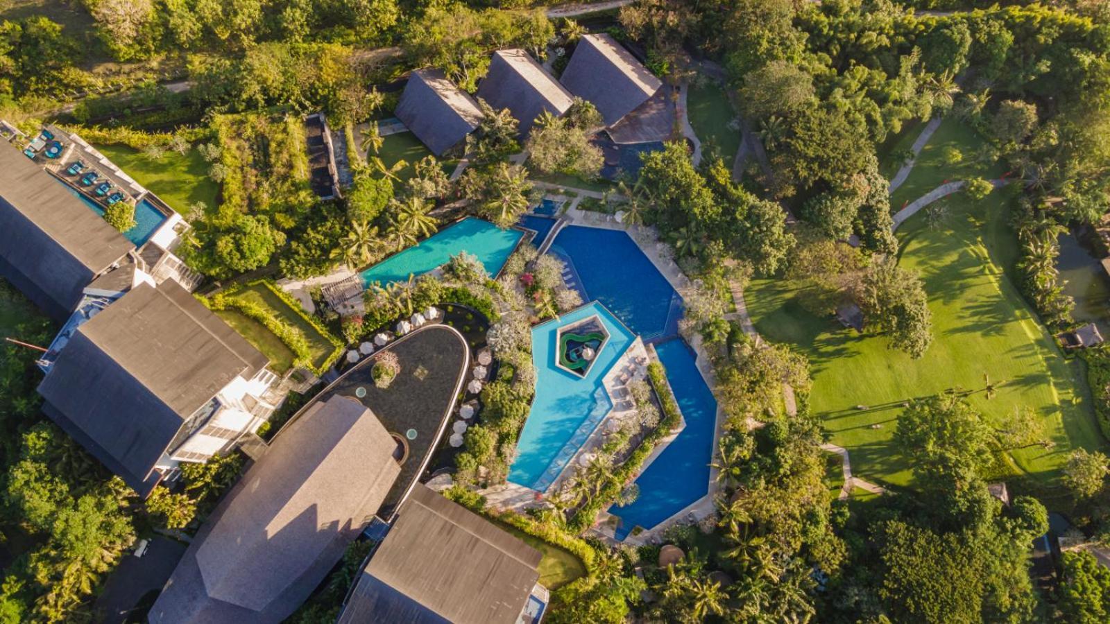 Hotel Rimba By Ayana Bali Jimbaran Exterior foto Aerial view of the resort
